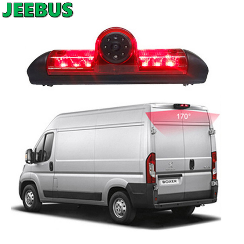 HD Night Vision Vandtæt Vidvinkel Højt niveau Bremselyskamera til Fiat Ducato 2006-2017 3 Gen Peugeot Boxer, Citroen Jumper og så videre