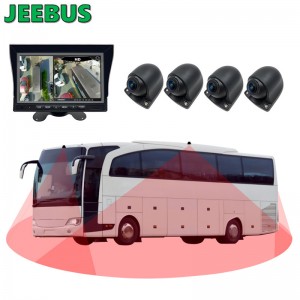 360 Bird View System 3D Allround View Parking Panorama Car Camera Security med Ultrason Parking Sensors